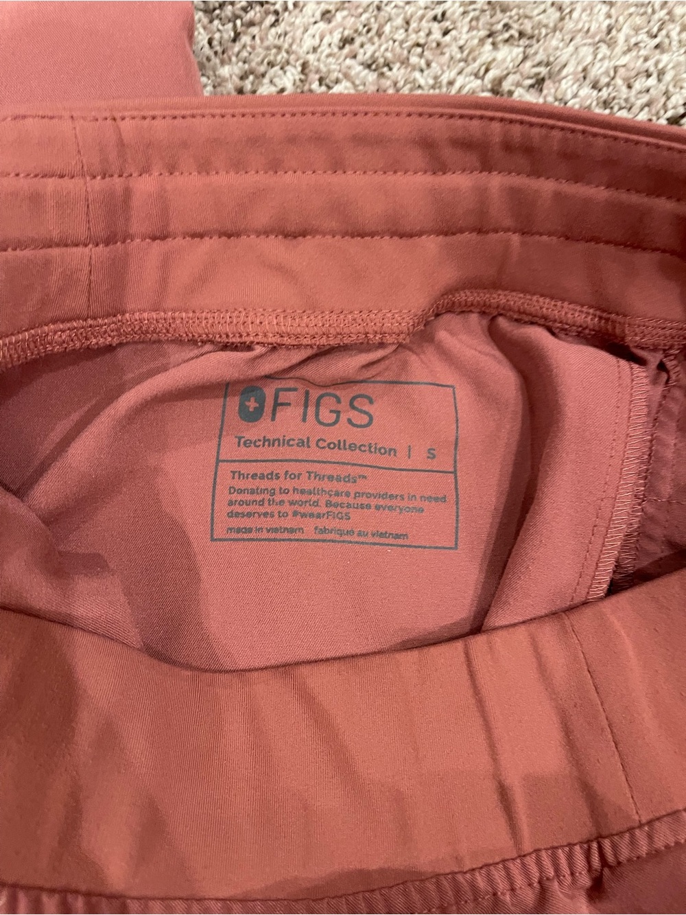 Figs Mauve Scrub Set Size Small - Picture 8 of 8